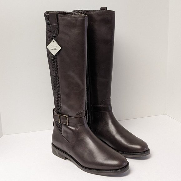 Cole Haan Shoes - Cole Haan Clive Stretch Boots, Dark Chocolate Leather, Women's 7.5 M
